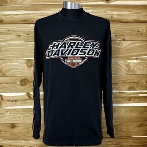 Harley Davidson Military Sales‎ Long Sleeve Graphic Tee Motorcycle Mens Size XL